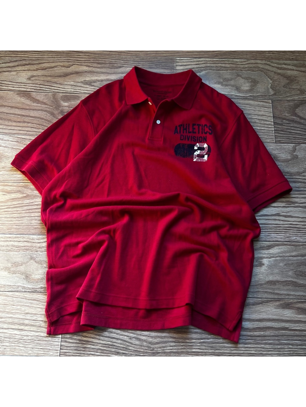 vintage red polo shirt oversized xl 90s streetwear grunge athleisure casual